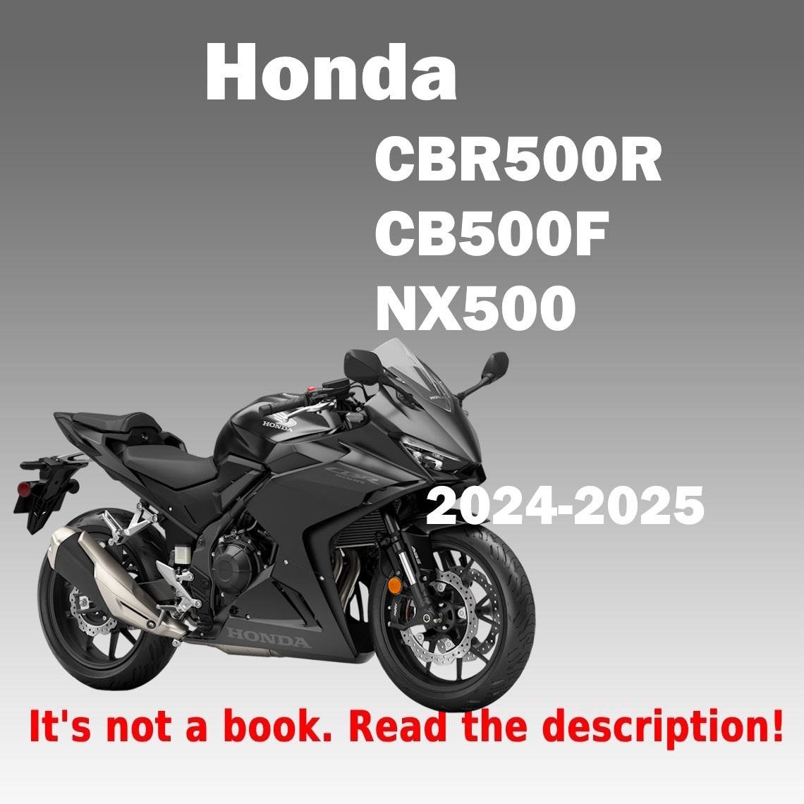 Workshop Service Manual For Honda NX500 (2024-2025)