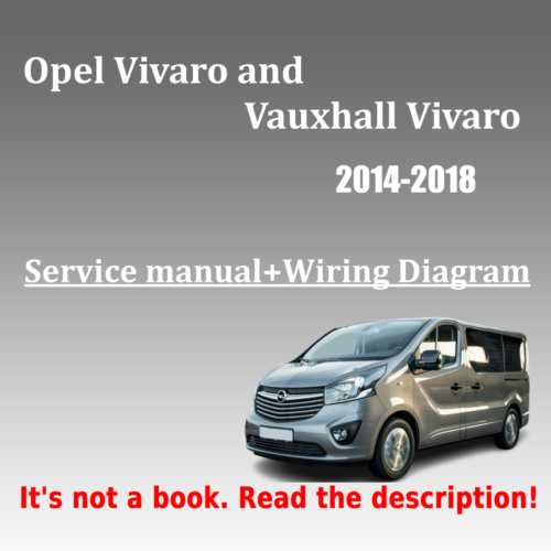 2014-2018 Vauxhall Vivaro service manual PDF with wiring diagram
