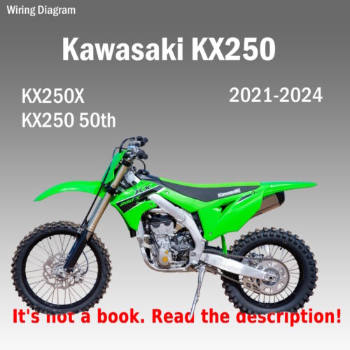 Service Manual Kawasaki KX250X KX250 (2021-2024)