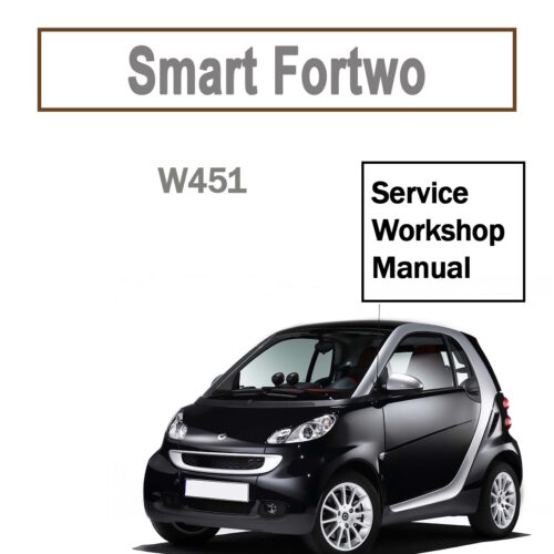 SMART FORTWO 451 Service Repair Manual PDF for 2007–2014 with over 5,500 pages of factory repair, maintenance, diagnostics, and wiring information.