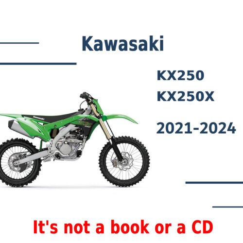 Technical parameters table and wiring diagrams inside the factory Kawasaki KX250X and KX250 service manual PDF.