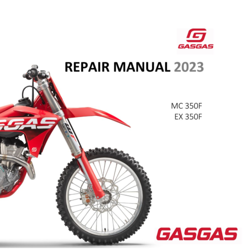 GasGas EX 350F MC 350F Workshop Service Manual 2023 (PDF)