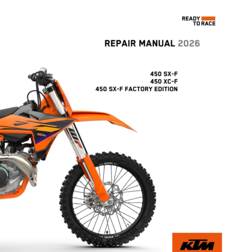 KTM 450 XC-F Repair manual 2026 PDF