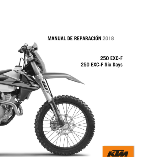 KTM 250 EXC-F Six days Manual de reparación 2018 PDF