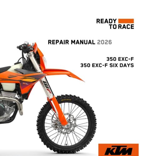 KTM 350 EXC-F Six Days Repair manual 2026 (PDF)
