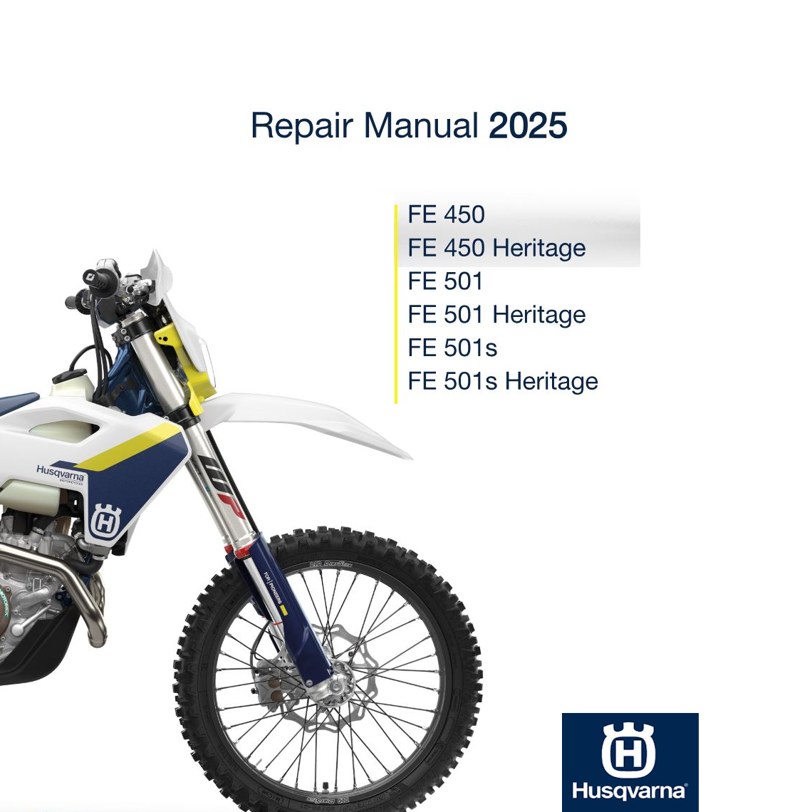 Husqvarna FE 450 Heritage Repair manual 2025 (PDF)