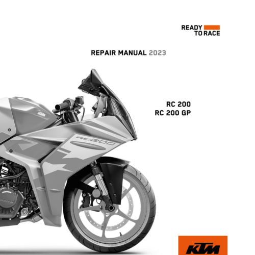 KTM RC 200 GP Service manual (2023) PDF