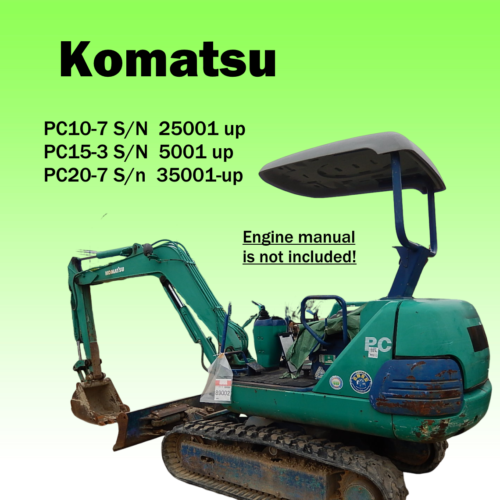 Komatsu PC15-3 PC10-7 Workshop manual PDF