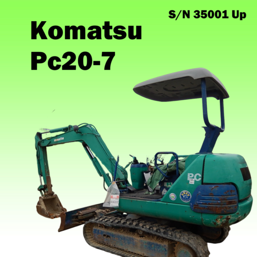 Workshop Service Manual Komatsu PC20-7 Operation & Maintenance manual (s/n 35001-) pdf