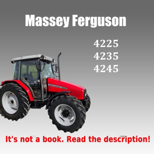 Workshop Service Manual Massey Ferguson 4235, 4245, 4225 (PDF)