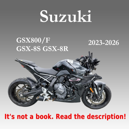 2023–2026 Suzuki GSX-8S GSX-8R Service Manual PDF with wiring diagrams and repair information