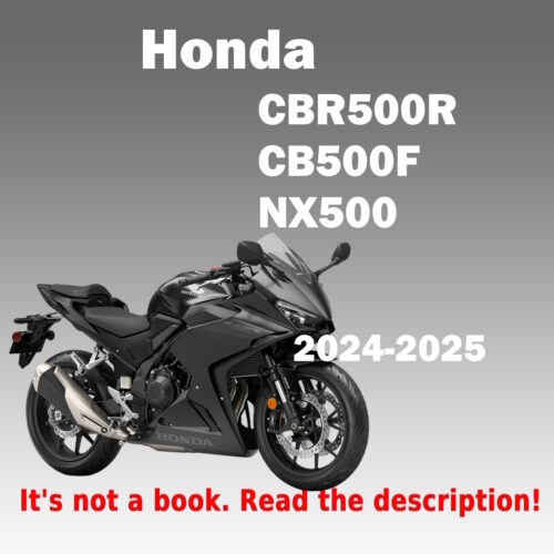 Honda CB500F 2024-2025 service repair manual PDF download with wiring diagrams and 471cc engine specifications