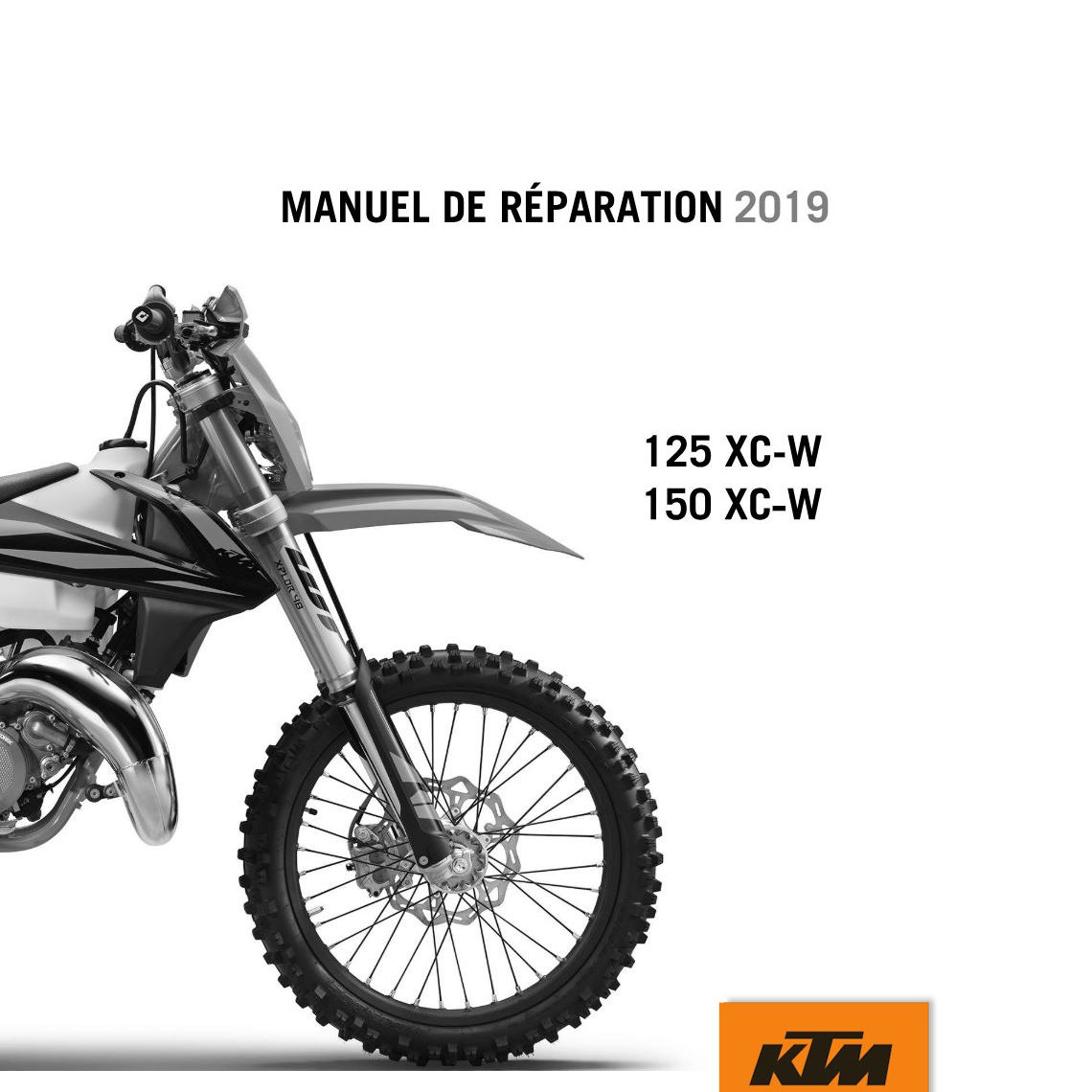 KTM 125 xc-w 150 XC-W Manuel de réparation 2019 PDF