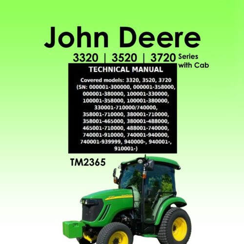 Technical manual John Deere 3320 3520 3720