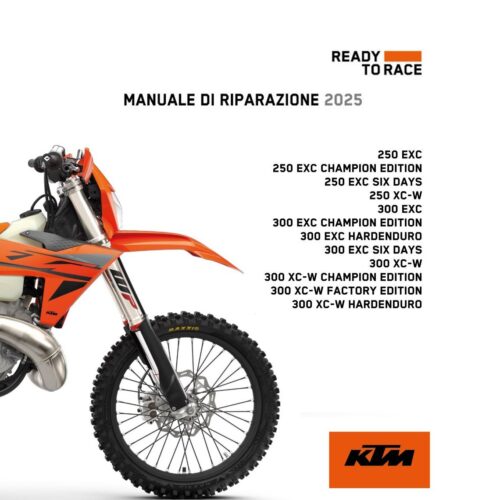 2025 Manuale di riparazione KTM 250-300 XC-W EXC Six Days