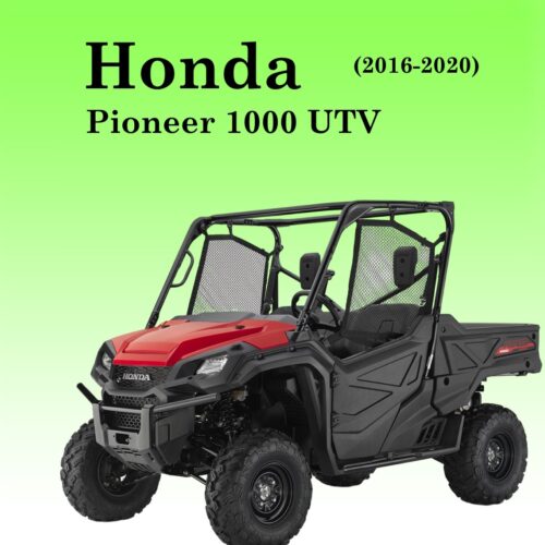 2016-2020 Honda Pioneer 1000 UTV Workshop Service Manual