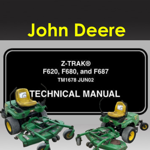 Technical Manual John Deere F620 F680 F687 Z-Trak