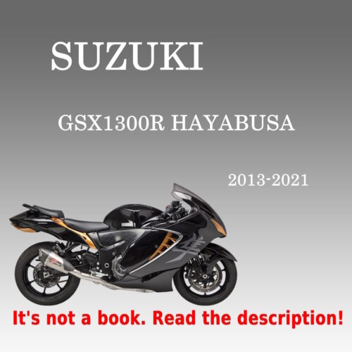 2013-2021 Workshop Manual Suzuki GSX1300R Hayabusa