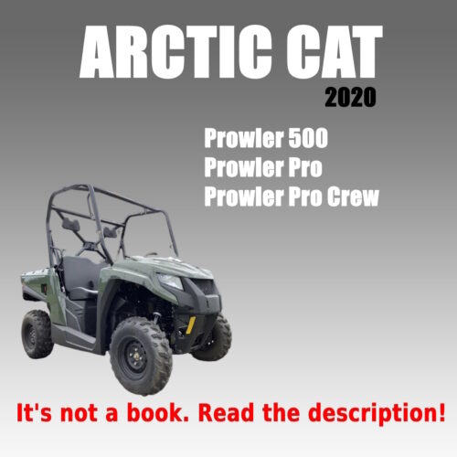 2020 Workshop Manual Arctic Cat Prowler 500/Pro/Pro Crew
