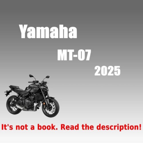 2025 Workshop Service Manual Yamaha MT-07
