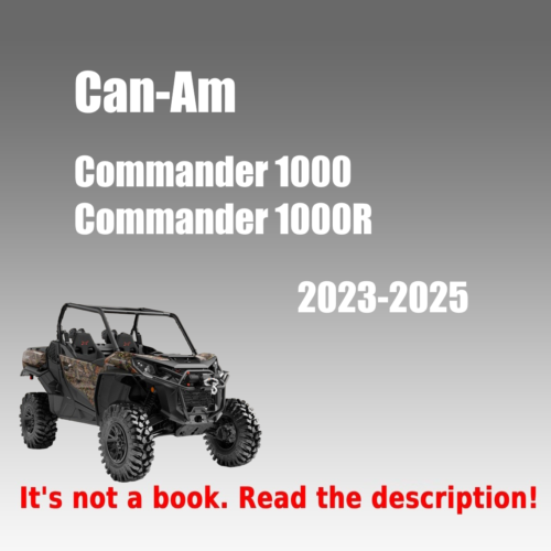 2023-2025 Can-Am Commander 1000 1000R Service Manual