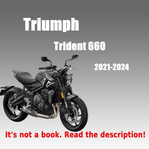 Triumph Trident 660 2021-2024 service manual PDF download with wiring diagrams and maintenance specifications