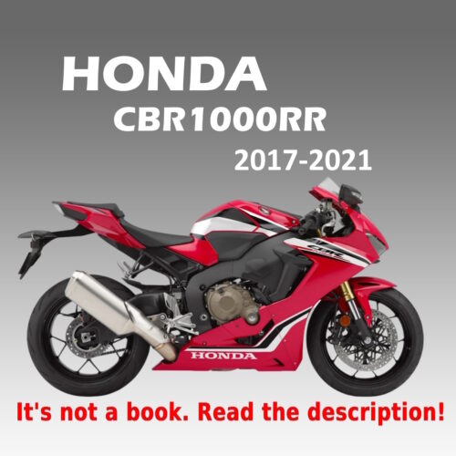 Honda CBR1000RR Repair Manual 2017-2021
