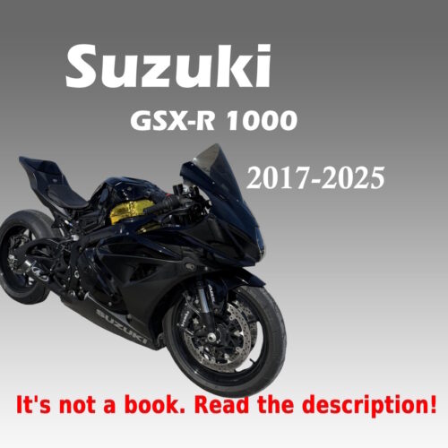 2017-2025 Suzuki GSX-R 1000 Repair Manual