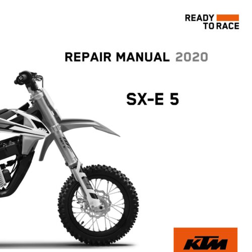 2020 KTM SX-E 5 service manual PDF download with wiring diagram included