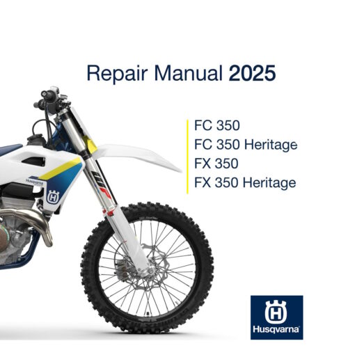 2025 Husqvarna FC 350 FX 350 repair manual PDF with wiring diagram included