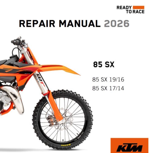 2026 KTM 85 SX Workshop Service Manual PDF with wiring diagram and factory repair procedures