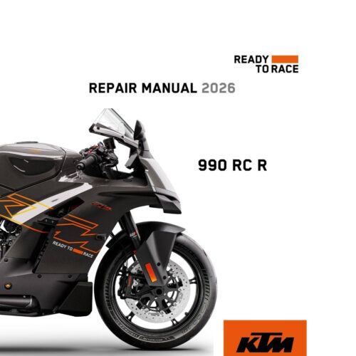 2026 KTM 990 RC R Service Manual PDF with wiring diagrams and complete factory maintenance procedures