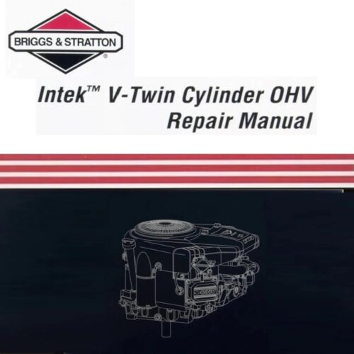 Briggs and Stratton Intek V-Twin OHV Service Manual PDF download for engine maintenance and servicing