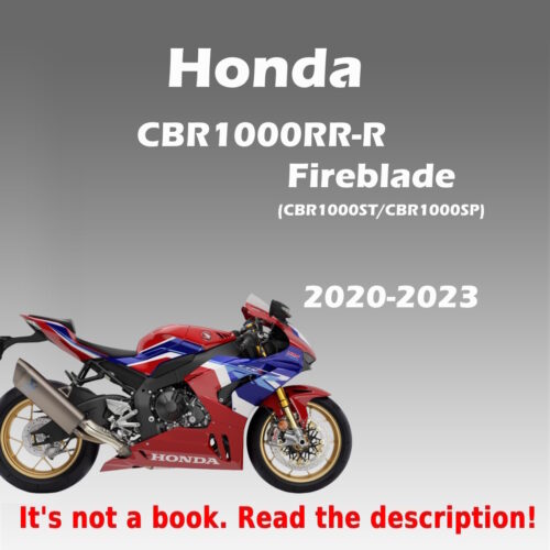 Honda CBR1000RR-R Fireblade Workshop Manual PDF 2020-2023 with wiring diagrams and factory service procedures