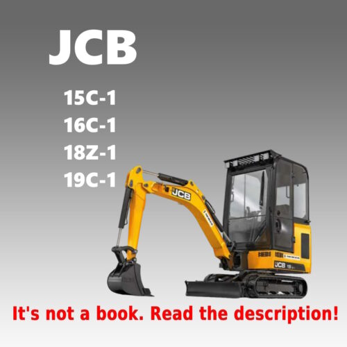 JCB 15C-1 16C-1 18Z-1 19C-1 mini excavator service manual PDF with wiring diagram