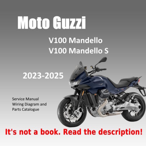 2023–2025 Moto Guzzi V100 Mandello S Service Workshop Manual PDF with wiring diagram