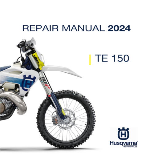 2024 Husqvarna TE 150 workshop service manual PDF with wiring diagram